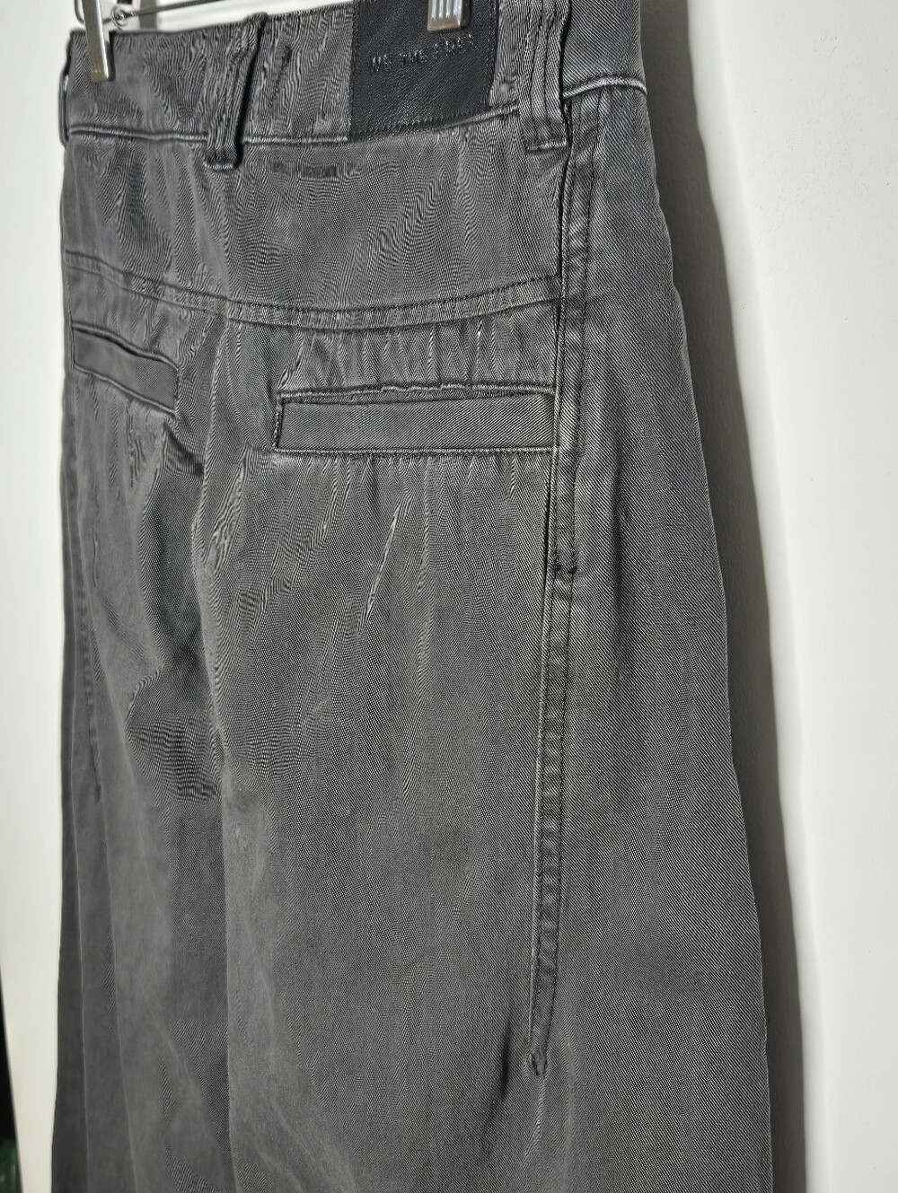 NWT Free People We The Free Lay Down Chino Trousers Wide Leg Faded Onyx Pants 6 - Picture 4 of 11